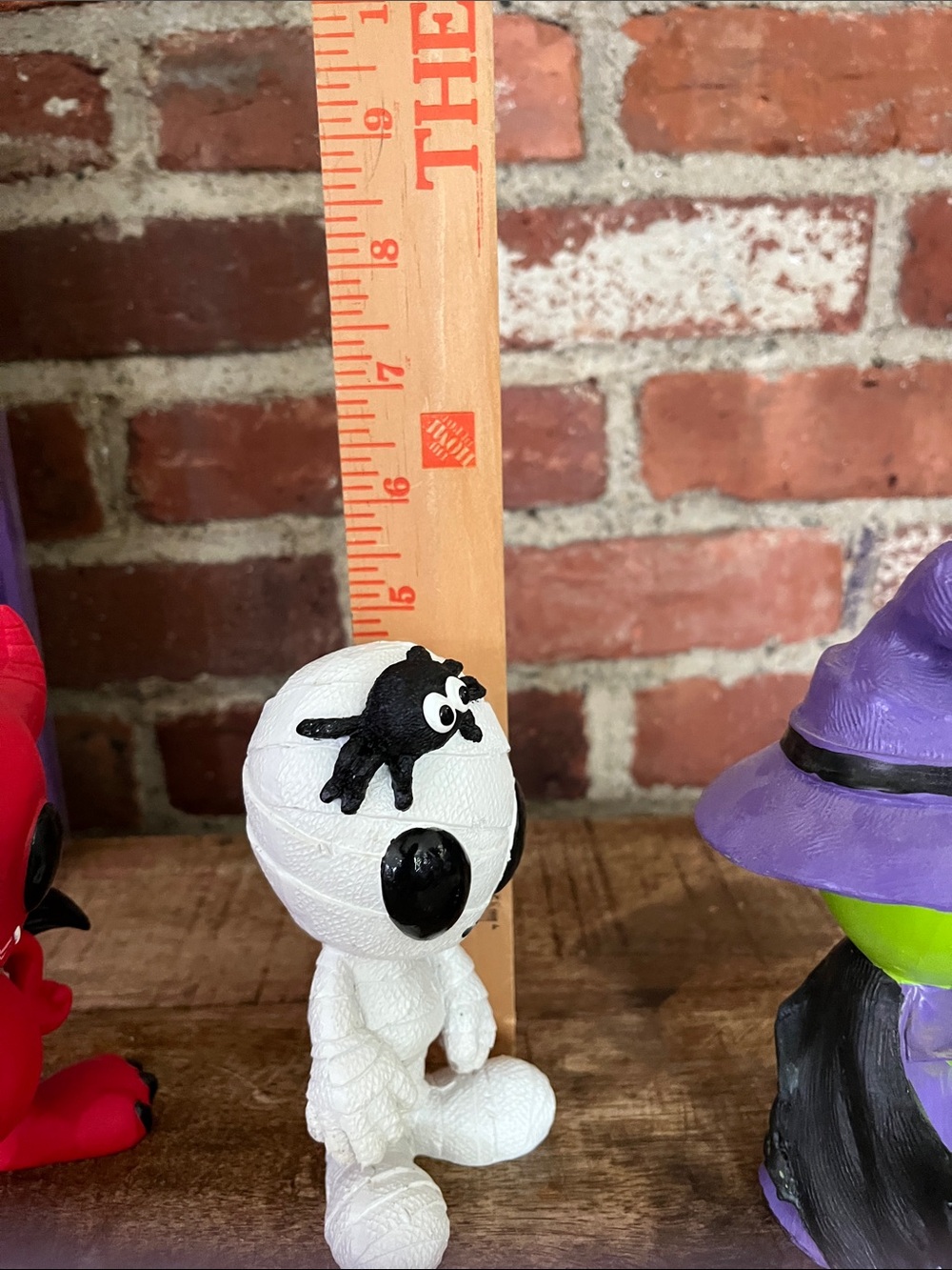 Martha Stewart Red Devil, White Mummy & Green Witch Alien Figurine Set - Picture 15 of 15